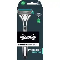 Albert Heijn Wilkinson Sword quattro titanium razor black aanbieding