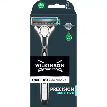 Albert Heijn Wilkinson Sword quattro titanium razor black aanbieding