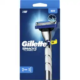 Albert Heijn Gillette Mach 3 scheersysteem turbo 2 aanbieding