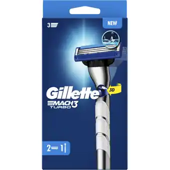 Albert Heijn Gillette Mach 3 scheersysteem turbo 2 aanbieding