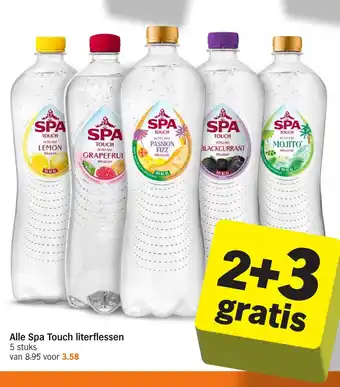 Albert Heijn Alle Spa Touch literflessen aanbieding