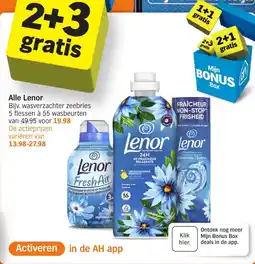 Albert Heijn Alle Lenor aanbieding