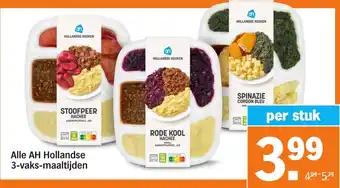 Albert Heijn Alle AH Hollandse 3-vaks maaltijden aanbieding