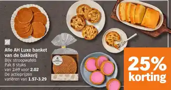 Albert Heijn Alle AH Luxe banket van de bakkerij aanbieding
