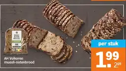 Albert Heijn AH Volkoren muesli notenbrood aanbieding