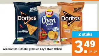 Albert Heijn Alle doritos en lay's oven baked aanbieding