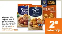 Albert Heijn Alle Mora mini en Duca oven & airfryer snacks aanbieding
