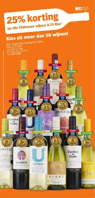 Albert Heijn Op alle chileense wijnen aanbieding