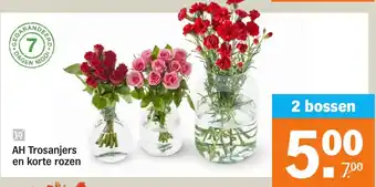 Albert Heijn AH Trosanjers en korte rozen aanbieding