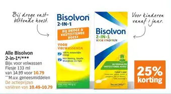 Albert Heijn Alle Bisolvon 2 in 1 aanbieding