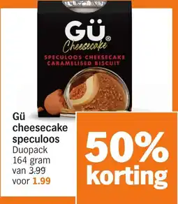 Albert Heijn Gü Cheesecake speculoos aanbieding
