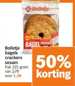Albert Heijn Bolletje bagels crackers sesam aanbieding