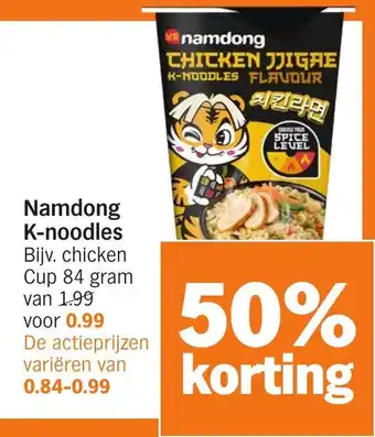 Albert Heijn Namdong K-noodles aanbieding