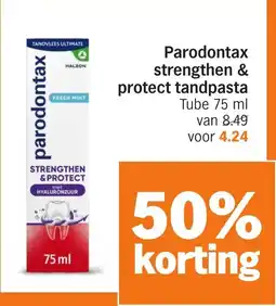 Albert Heijn Parodontax strengthen & protect tandpasta aanbieding