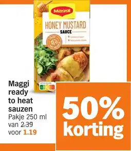 Albert Heijn Maggi ready to heat sauzen aanbieding