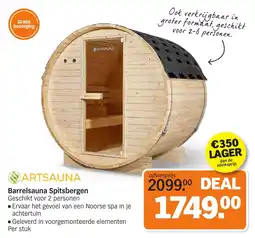 Albert Heijn Barrelsauna Spitsbergen aanbieding