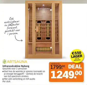 Albert Heijn Artsauna infraroodcabine nyborg aanbieding