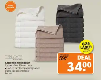 Albert Heijn Katoenen handdoeken aanbieding