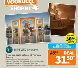 Albert Heijn Ervaar een dagje wellness bij thermen resorts aanbieding