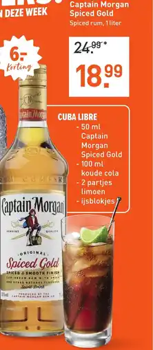 Albert Heijn Captain morgan spiced gold aanbieding