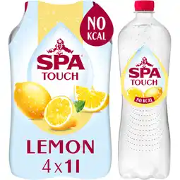 Albert Heijn Spa Touch bruisend lemon 4-pack aanbieding