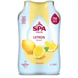 Albert Heijn Spa Touch bruisend lemon 4-pack aanbieding