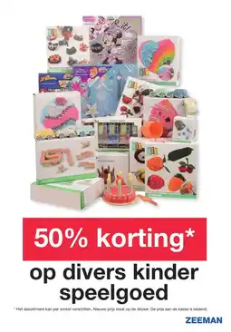 Zeeman op divers kinder speelgoed aanbieding