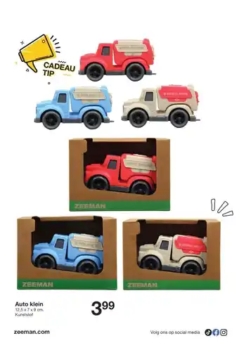 Zeeman Auto klein aanbieding