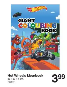 Zeeman Hot Wheels kleurboek aanbieding
