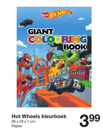 Zeeman Hot Wheels kleurboek aanbieding