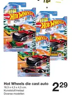 Zeeman Hot Wheels die cast auto aanbieding