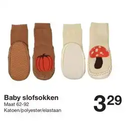 Zeeman Baby slofsokken aanbieding