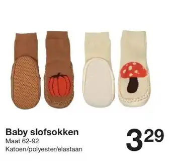 Zeeman Baby slofsokken aanbieding