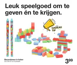 Zeeman Bouwstenen in koker aanbieding
