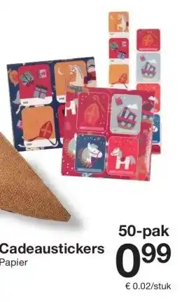 Zeeman Cadeaustickers aanbieding