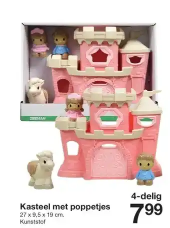 Zeeman Kasteel met poppetjes aanbieding