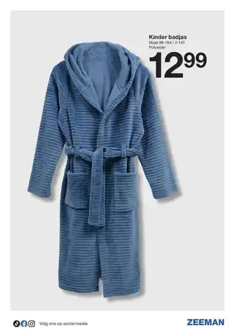 Zeeman Kinder badjas aanbieding