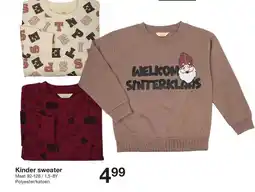 Zeeman Kinder sweater aanbieding
