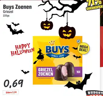 Budget Food Buys Zoenen Griezel aanbieding