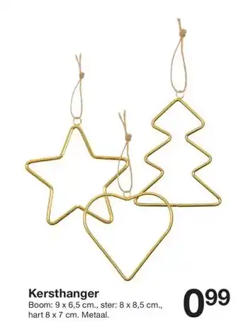 Zeeman Kersthanger aanbieding
