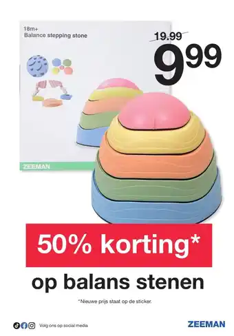 Zeeman Balance stepping stone aanbieding
