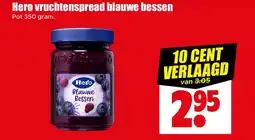 Dirk Hero vruchtenspread blauwe bessen aanbieding