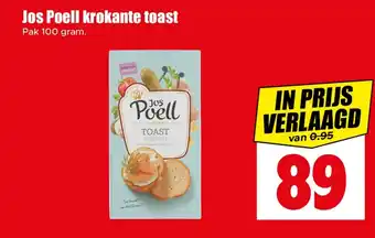Dirk Jos Poell krokante toast aanbieding