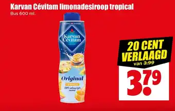 Dirk Karvan cévitam limonadesiroop tropical aanbieding