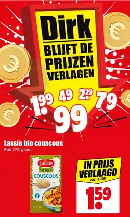 Dirk Lassie bio couscous aanbieding