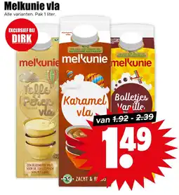 Dirk Melkunie vla aanbieding