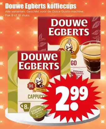 Dirk Douwe egberts koffiecups aanbieding