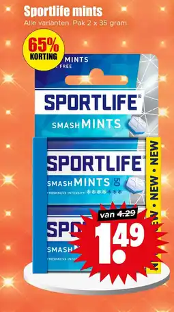 Dirk Sportlife mints aanbieding