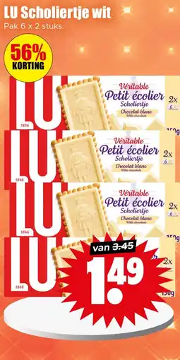 Dirk LU Scholiertje wit aanbieding