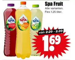 Dirk Spa Fruit aanbieding